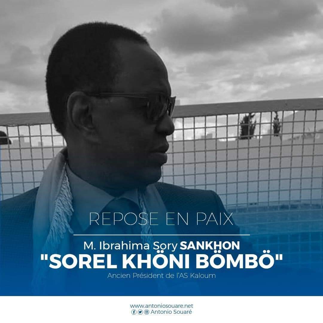 Décès de M. Ibrahima Sory Sankhon : Communiqué de Mamadou Antonio Souaré PCA de SAM-GBM