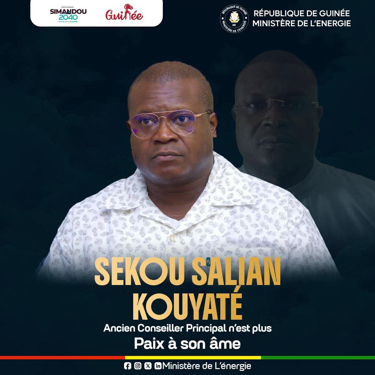Page noire: Programme des funérailles de feu Kouyaté Salian 