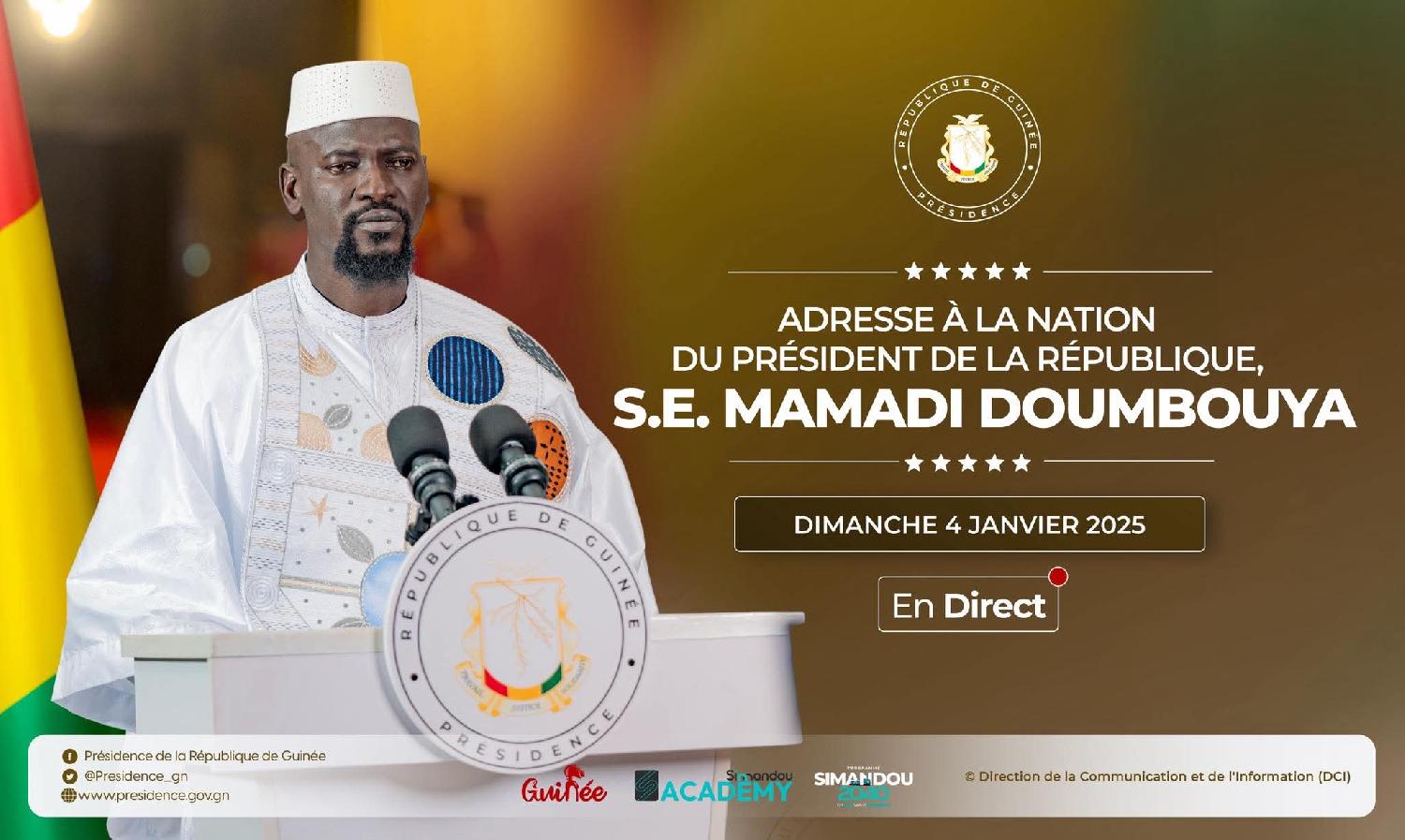 Politique : Le président élu Mamadi Doumbouya appelle "à bâtir une Guinée de souveraineté