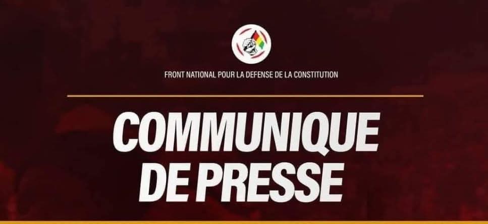 Présidentielle en Guinée : Déclaration du FNDC 