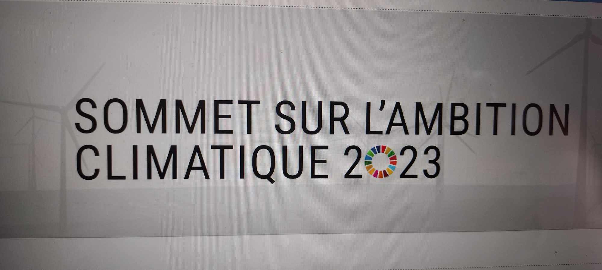 Siège des Nations Unies, New York : Sommet sur l'ambition climatique 20 septembre 2023