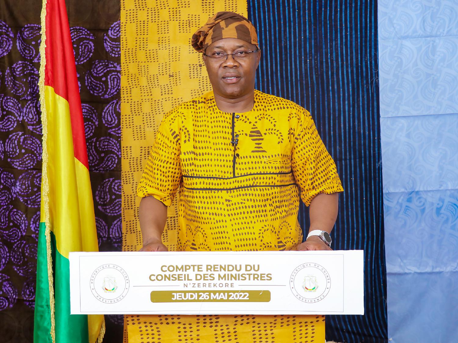 Guinée : Voici ce qu'il faut retenir du Conseil des Ministres du jeudi 26 mai 2022